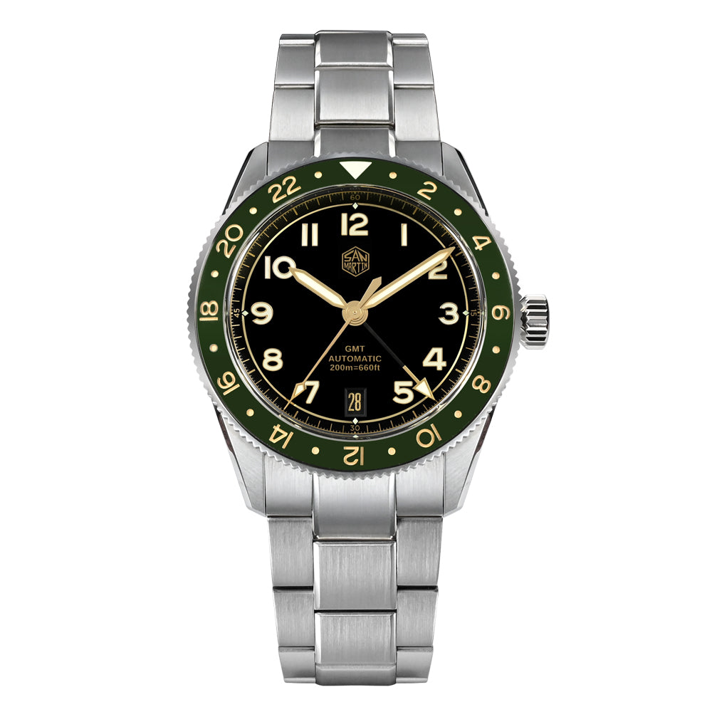 Watchdives x San Martin 38mm NH34 GMT Watch SN0140W