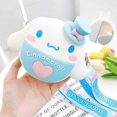 Cartoon Heart Round Silicone Bag