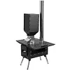 [US Local Warehouse] Portable Wood Burning Stove with Stainless Steel Construction Compact Tent Stove Chimney Pipes Included Firewood Stoves for Outdoor Heating & Cooking Ice Fishing Hunting