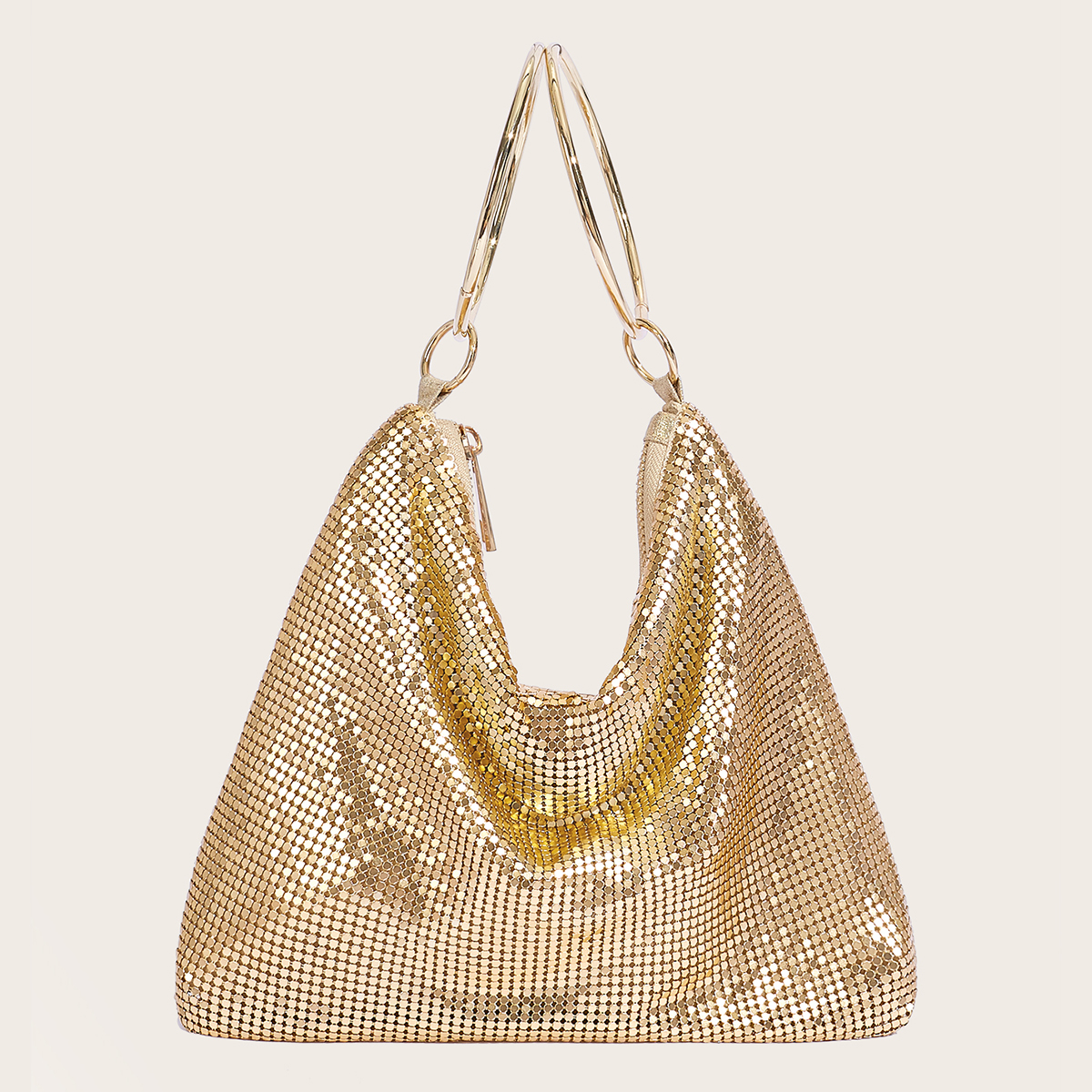 2025 Fashion Evening Bag Party Handbag for Women Large Capacity Gold Bag Aluminum Sheet Purse Women's Clutches & Evening Bags