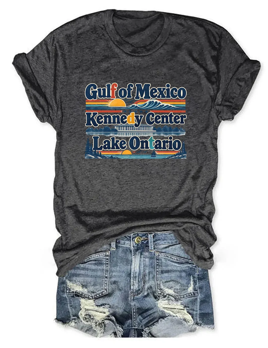 Gulf Of Mexico Kennedy Center Lake Ontario T-shirt