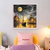 Quiet Night-18CT Stamped Cross Stitch 50*50cm/19.69*19.69in tapestrymarket