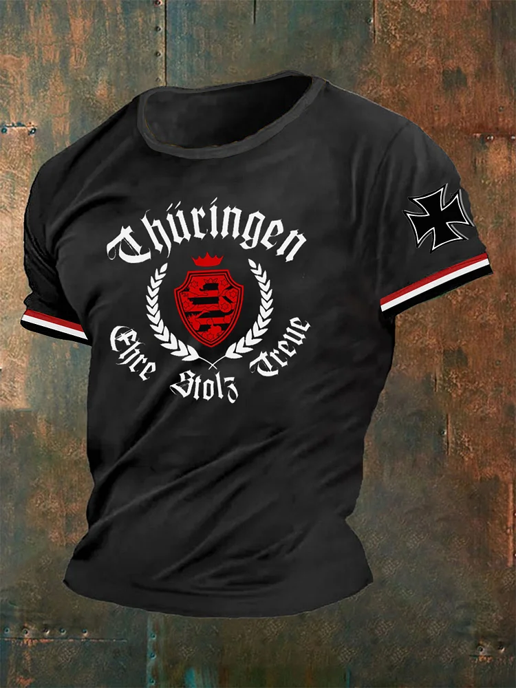Herren-T-Shirt Thü ringen ehre stolz treu