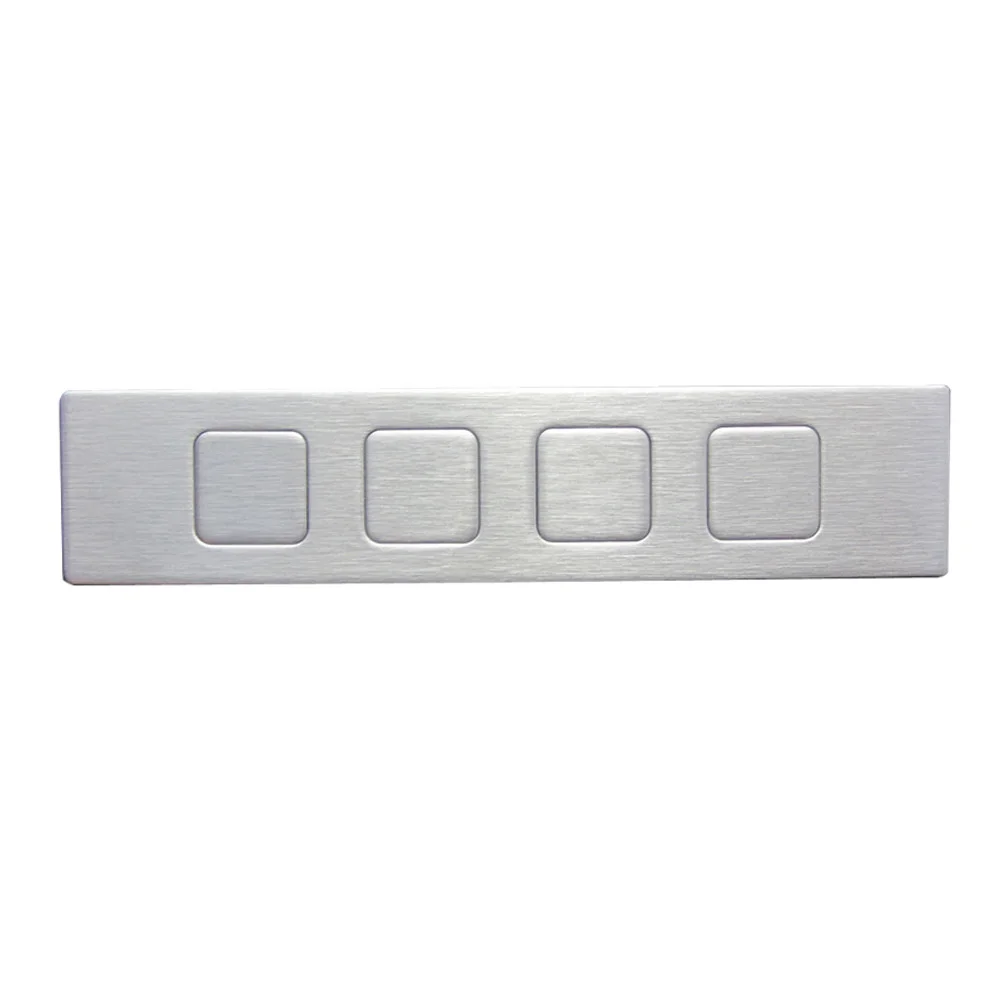 Free Custom Layout RFID Industrial Metal Keypad Functional Metal Numeric Key Pad 4 Keys Numeric Stainless Steel Keypad 7