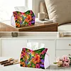 Hummingbird Sunset DIY PULeather Diamond Painting Tissue Box for Adults Beginners Large Size Diamond Art Paper Storage Holder for Living Room Bathroom Table Decor