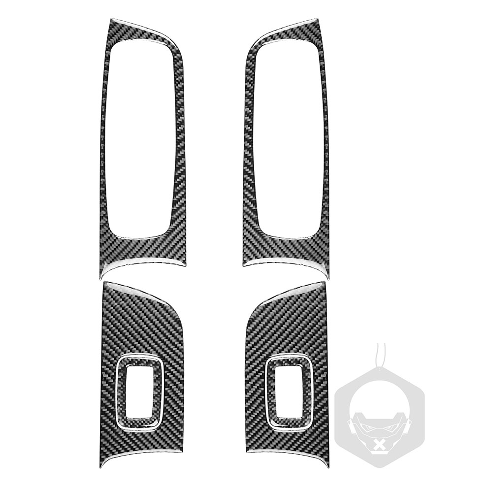 

6pcs Carbon Fiber Window Lift Switch Button Cover for Dodge Charger 11-14, 501 Original