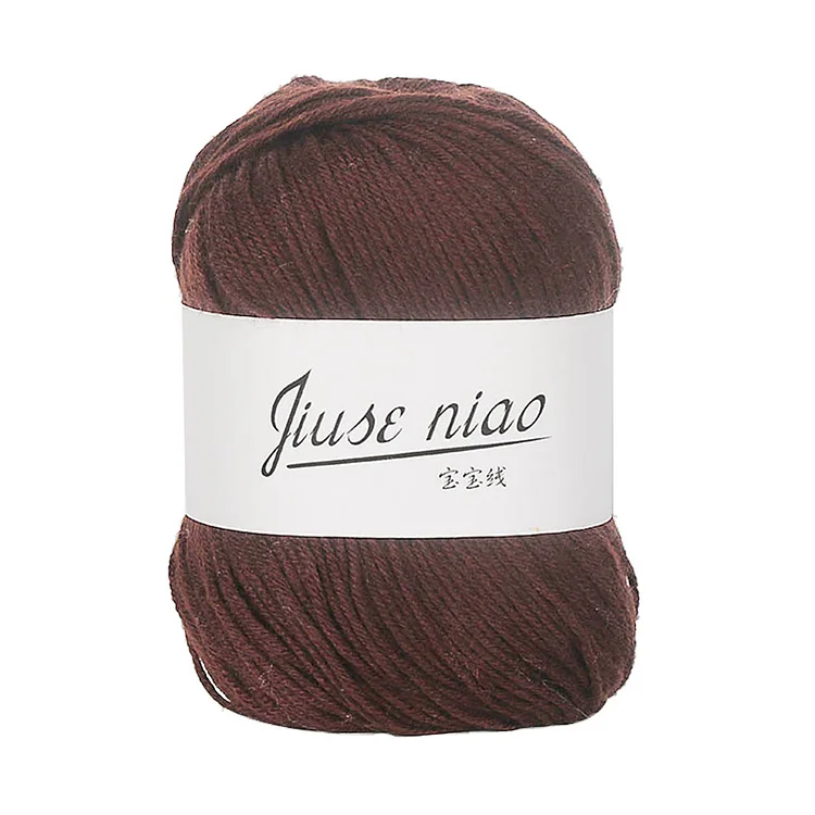 1 Roll 6 Strands Pure Cotton Ropes Baby Knitwear Crochet Yarn Twine (31)