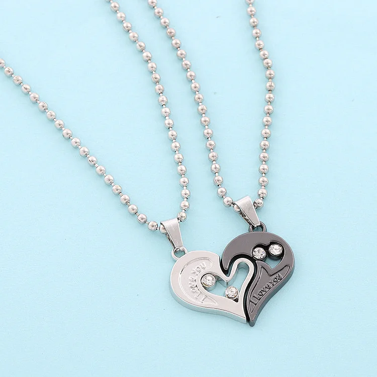 Heart shaped peach heart pendant with diamonds