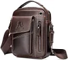 BAIGIO Umh&auml;ngetasche Herren Leder Schultertasche Vintage Crossbody Bag Messenger Herrentasche zum Umh&auml;ngen Ledertasche M&auml;nner Tasche mit Abnehmbarem Gurt f&uuml;r Business Arbeit Reise