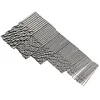 70pcs Drill Bits Straight Shank HSS Twist Drill Bits Set Power Tool (White)