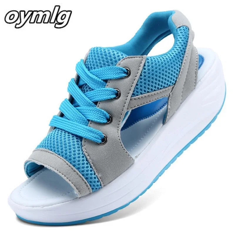 Female sandals Summer Women Shoes Sandals Breathable Fashion Casual Shoes Woman Ladies Tennis Open Toe Hot Sandalias  s074 -1