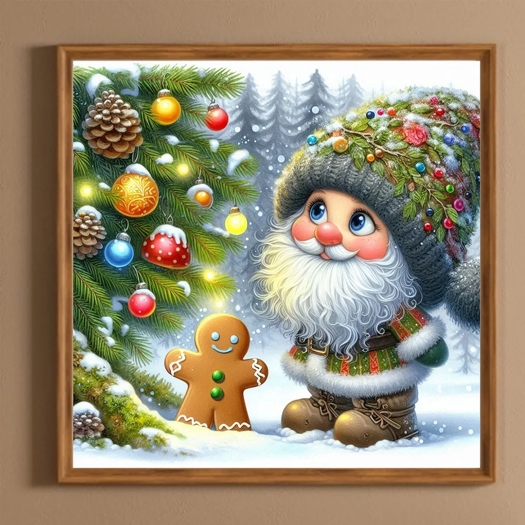Diamond Painting - Full Round Drill - Xmas Tree(Canvas|40*40cm)