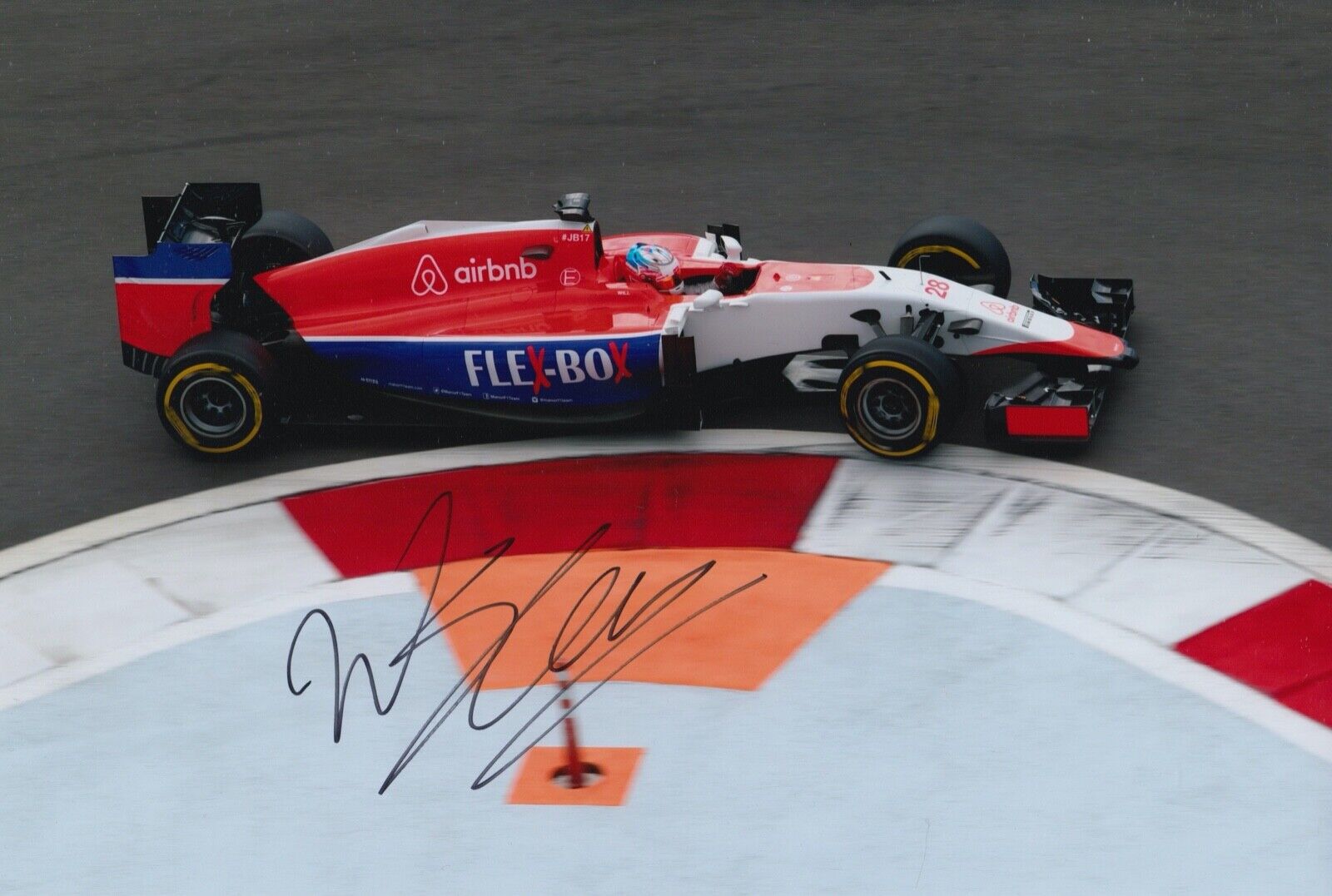 Will Stevens Hand Signed 12x8 Photo Poster painting F1 Autograph Manor Marussia 30