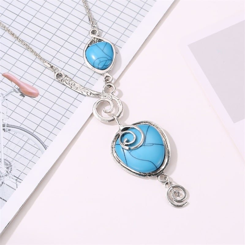 🔥Last Day 75% OFF🎁Cracked Turquoise Necklace