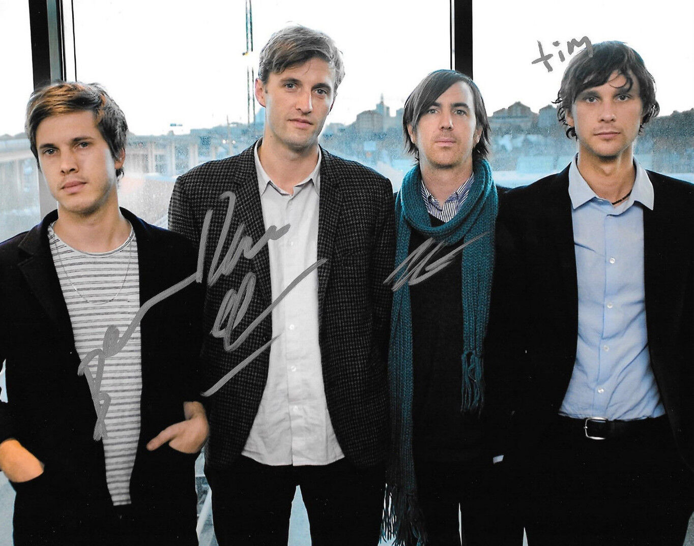 GFA Australian Electronic Band * CUT COPY * Signed 8x10 Photo Poster painting C1 COA