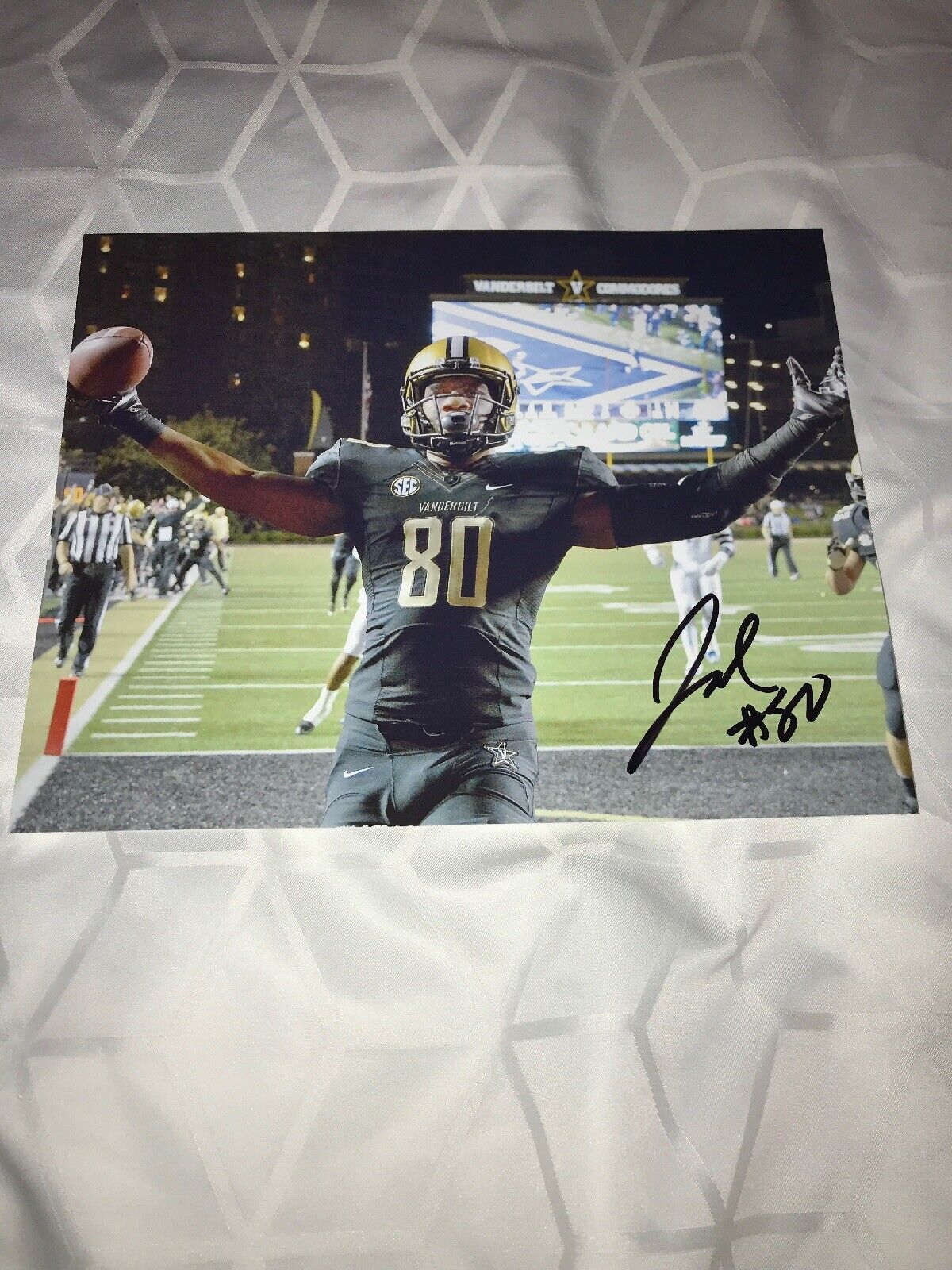 Jared Pinkney Vanderbilt Commodores signed autographed 8x10 football Photo Poster painting D