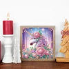 Einhorn mit Blume - speziell geformtes Diamond Painting - 30*30cm