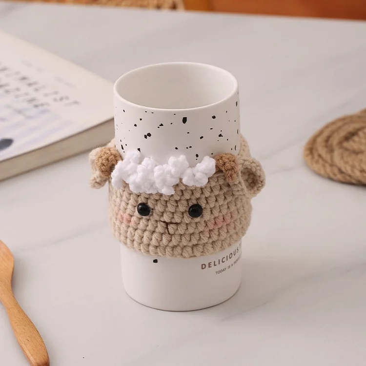 Vaillex - Sheep Cup Covers Crochet Pattern For Beginner