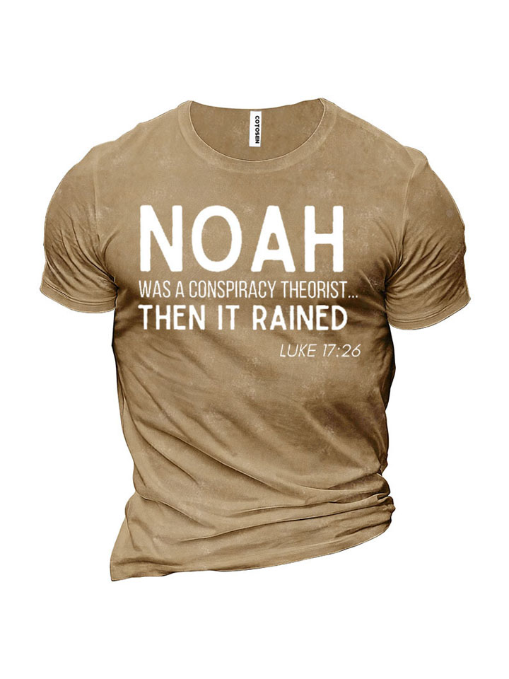 Men's Casual Round Neck Cotton T-shirt