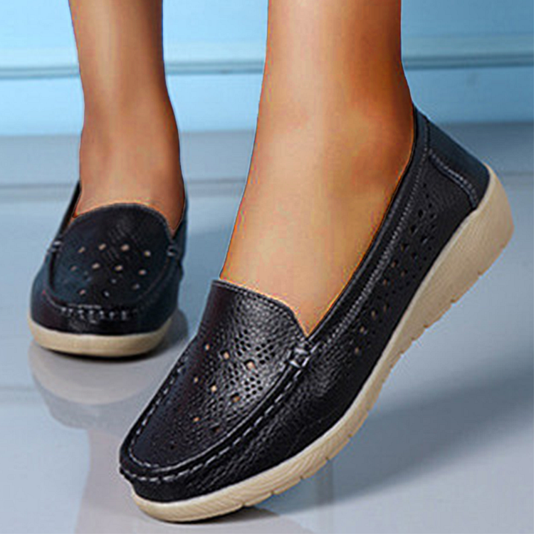 Slip On Loafers Casual Hollowed Out.Women Shoes