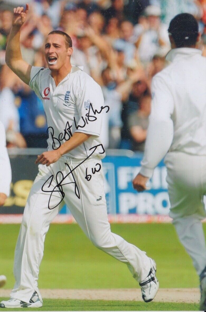 SIMON JONES HAND SIGNED 6X4 Photo Poster painting ENGLAND CRICKET AUTOGRAPH 4