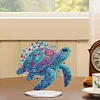 (US Only)Acrylic 2D Flat Sea Turtle DIY Diamond Painting Desktop Ornaments Kit for Decor