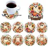8pcs Full Drill DIY Gem Art Diamond Painting Set Halloween(Pumpkin Ghost)