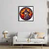 (50*50cm)Stained Glass Halloween - Full Round Drill Diamond Painting