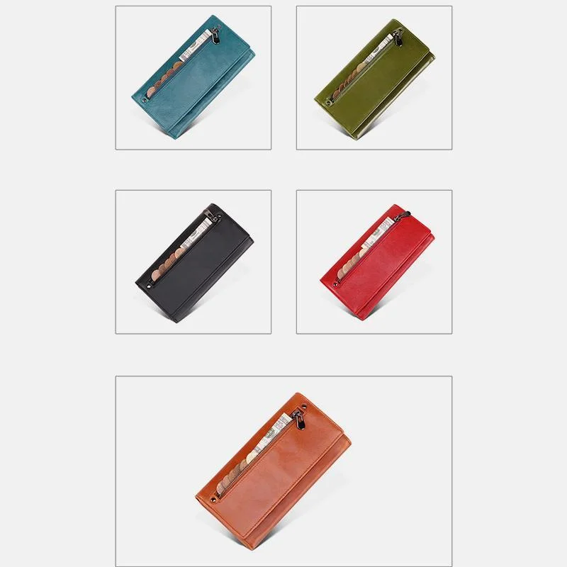 Genuine Leather RFID Vintage Wallet