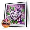 Flowers Butterfly - Diamond Painting - Partial Special Shaped Drill(Canvas|30*30cm)