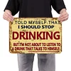 Drinking - Metal Tin Signs(8*12Inch/12*16Inch) - Bar