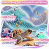 Beach Special Shaped 5D DIY Partial Drill Diamond Painting Kits for Adults Beginners Home Decor Diamonds Dots Gem Art Kits 11.81 X11.81inch