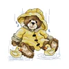 Teddy Bear-14CT Stamped Cross Stitch Kit(21*21cm)