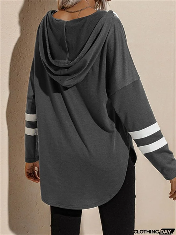 Cozy Spring Fall Thin V Neck Hoodies for Ladies