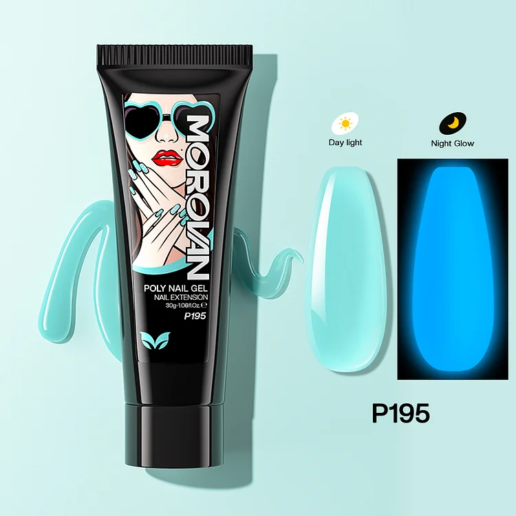 Deep Sky Blue Luminous Poly Nail Gel 30ml