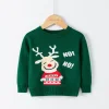 Kid Baby Boy Cartoon Bottoming Christmas Sweater Cardigan