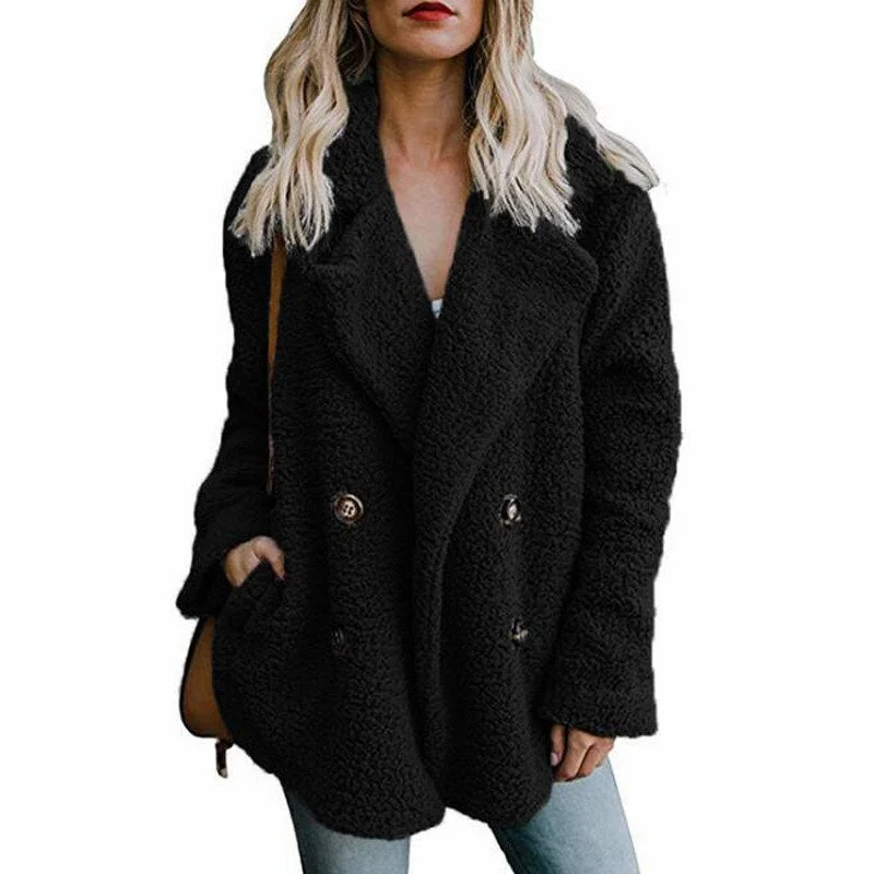 Teddy Coat Women Winter Jackets Ladies Plush Coat Warm Faux Fur Coats women Fur Jacket Fleece oversized Coat 2021