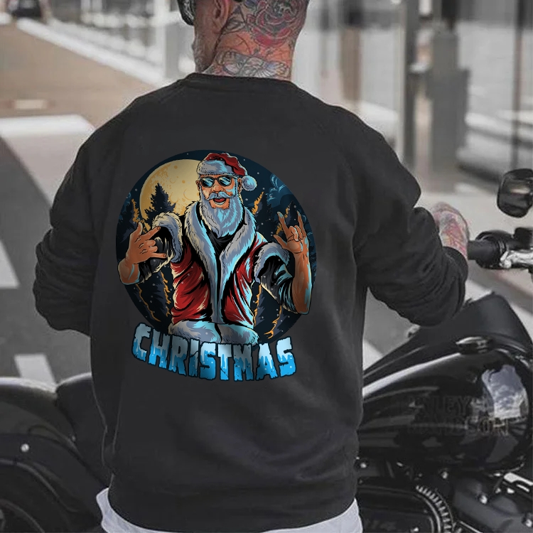 Santa Rockers Christmas Winter Warm Sweatshirt