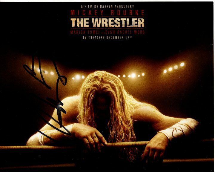 MICKEY ROURKE signed autographed THE WRESTLER RANDY THE RAM ROBINSON Photo Poster painting