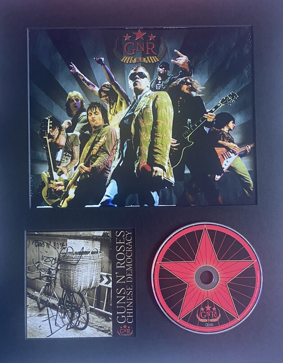 Guns N Roses - Chinese Democracy Signed Autographed Cd Frame