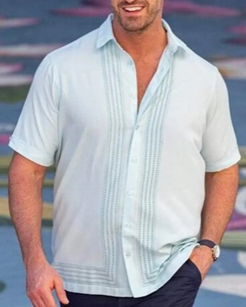 Men's Casual Shirt Short Sleeve-01