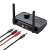 Bluetooth-compatible5.3 Audio Adapter Connect 2 Earphones for Projector Speakers