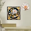 Fleur-Peinture diamant en forme sp&eacute;ciale-30*30cm