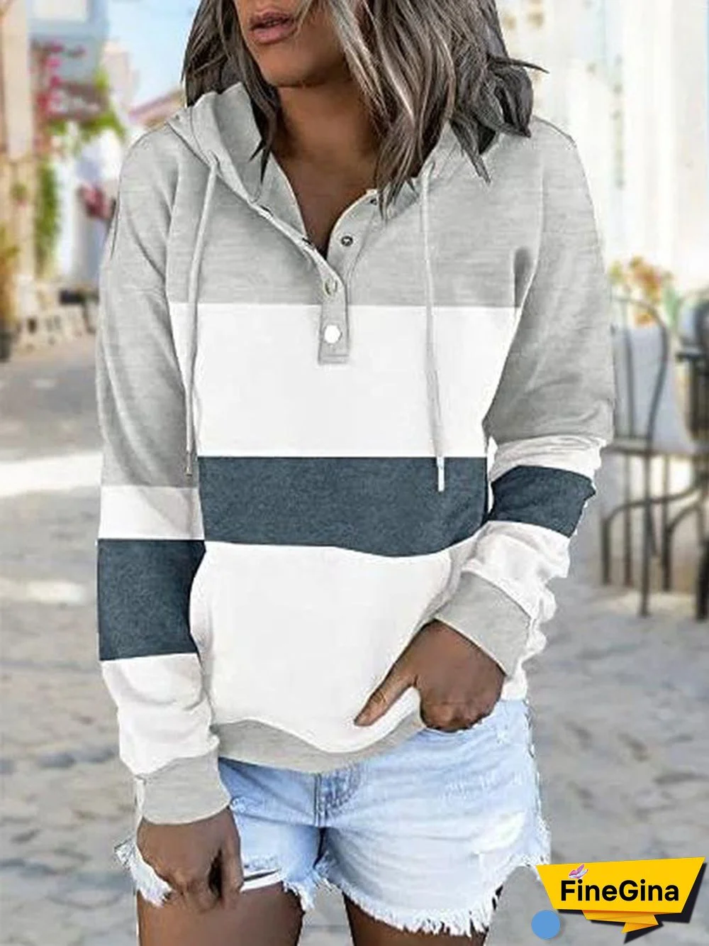Comfy Long Sleeve Grey Sweatshirt
