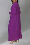 Women's Long Knit Solid Color Dual Pocket Cardigan