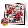 (4 Pack) Red Fruit And Red Flower - Special Shaped Diamond Painting - 30*30CM