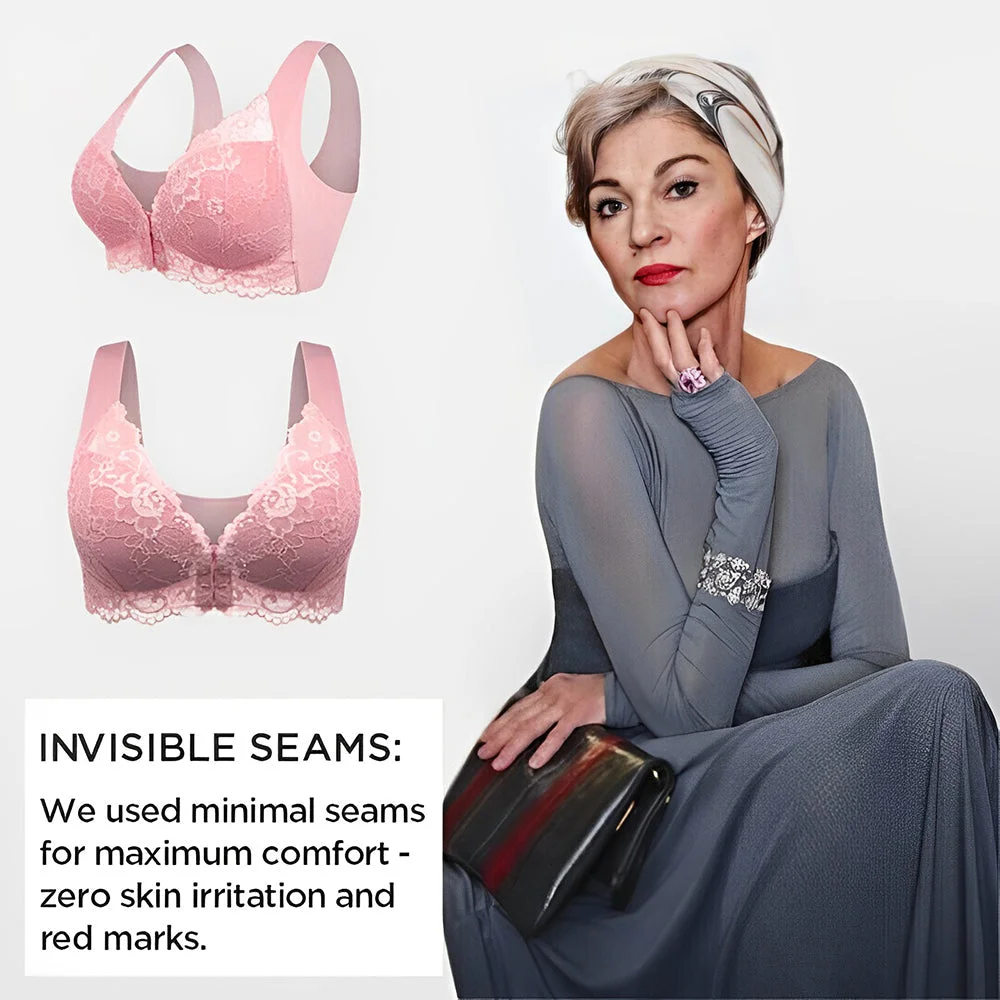 LilyBras&reg;Lace front buckle breathable perfect support bra(Buy 1 Get 2 Free)-Tri-color bundle