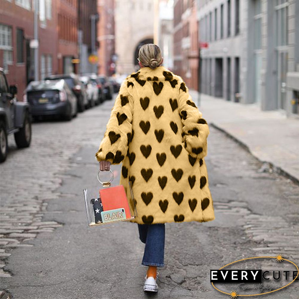 Elegant Lapel Long Sleeve Overcoat