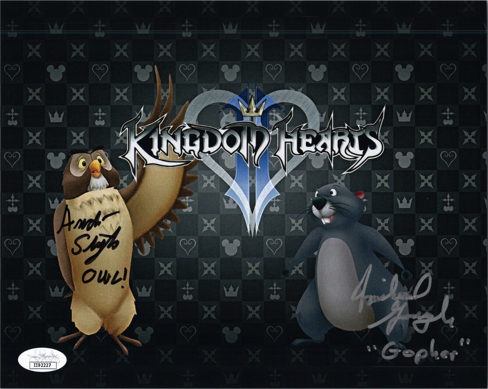 ANDRE STOJKA & MICHAEL GOUGH Hand-Signed KINGDOM HEARTS 2