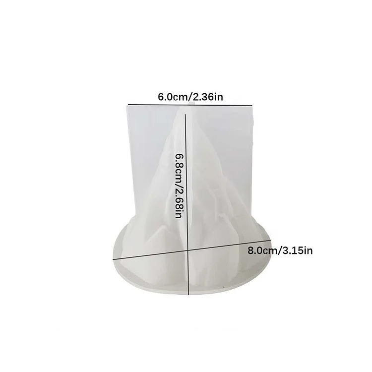3D Snow Mountain Shape Ornament Silicone Mold CrazyMold